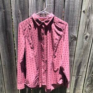 Orvis Pink Button Down Top